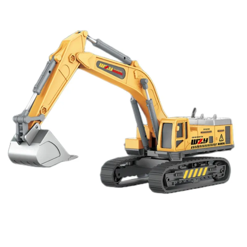 High Quality Alloy Model Engineering Die Cast Crane Vehicle Free Wheel Friction Metal Toys Car for Child Promotional Gift
