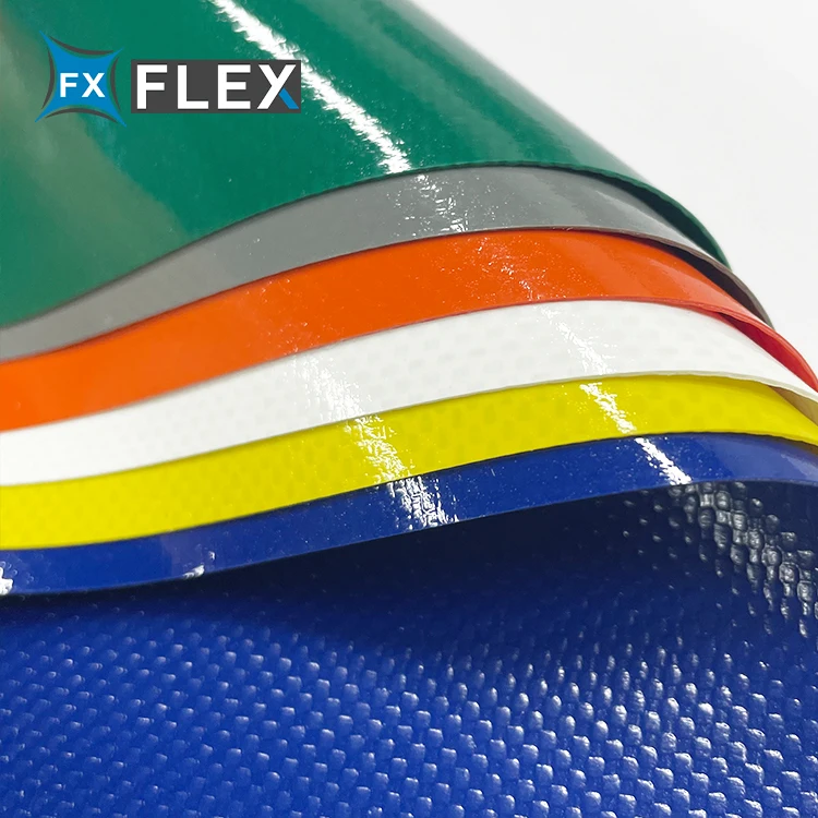 FLFX Heavy Duty Taupaulin PVC Tarpaulin for Curtain Trucks Side Container