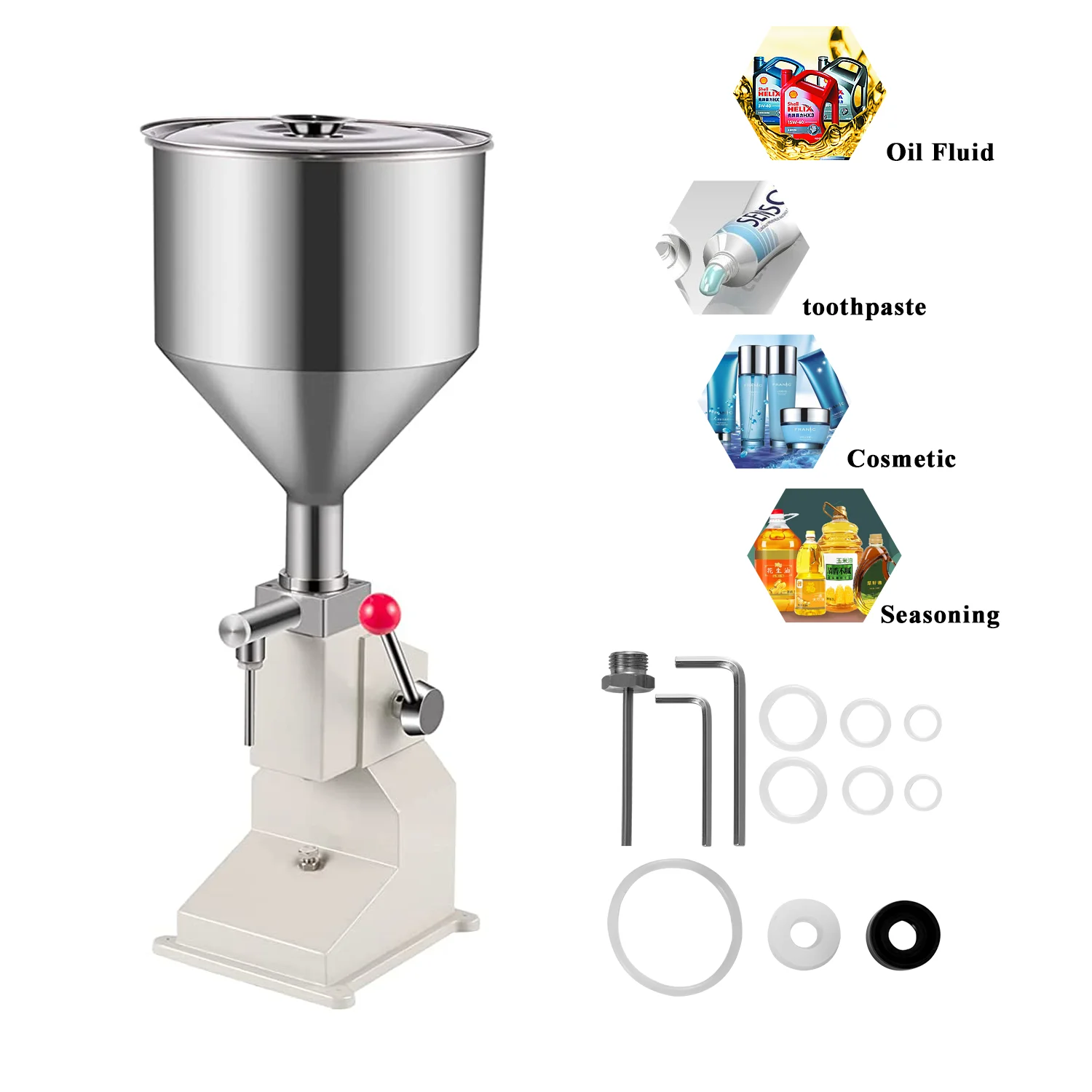 Best-selling Manual Paste Filling Machine Honey Toothpaste Juice Gel Shampoo Cream Oil Liquid Filling Machine machinery