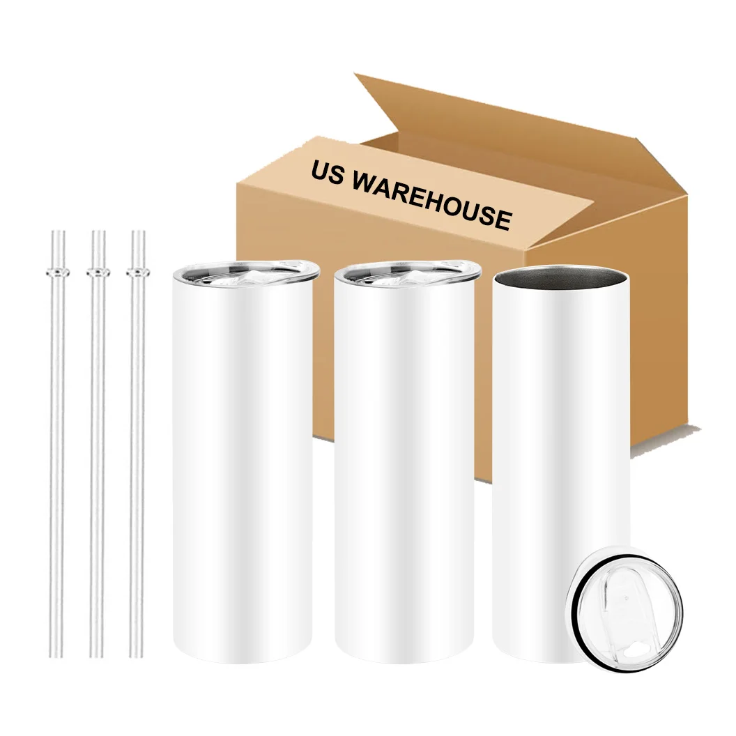 Wholesale US warehouse 20oz blanks sublimation  tumbler stainless steel double wall coffee mug insulated tumbler