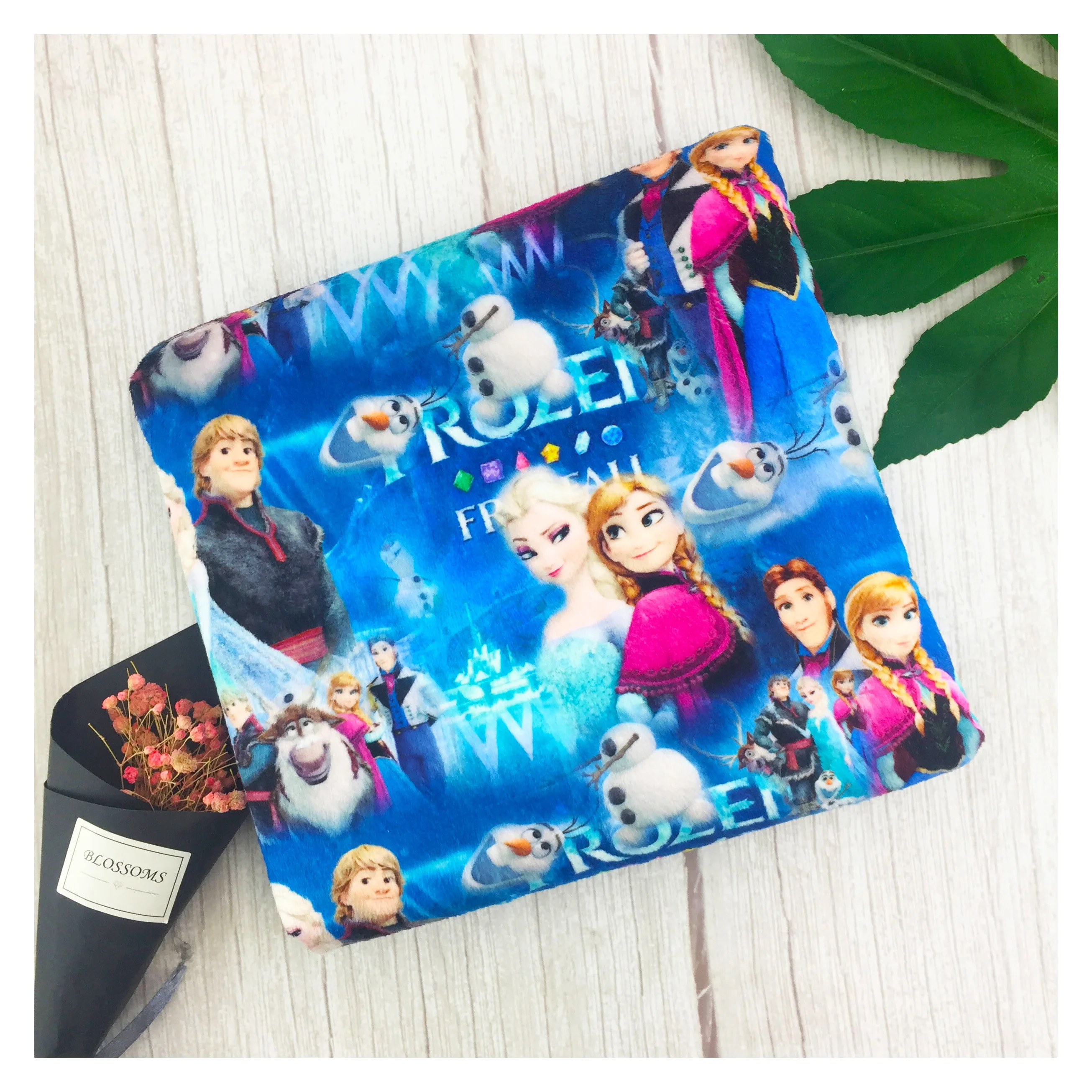 Facto Cartoon Character Custom Digital Printed  100% polyester Minky Fabric In China For Blanket