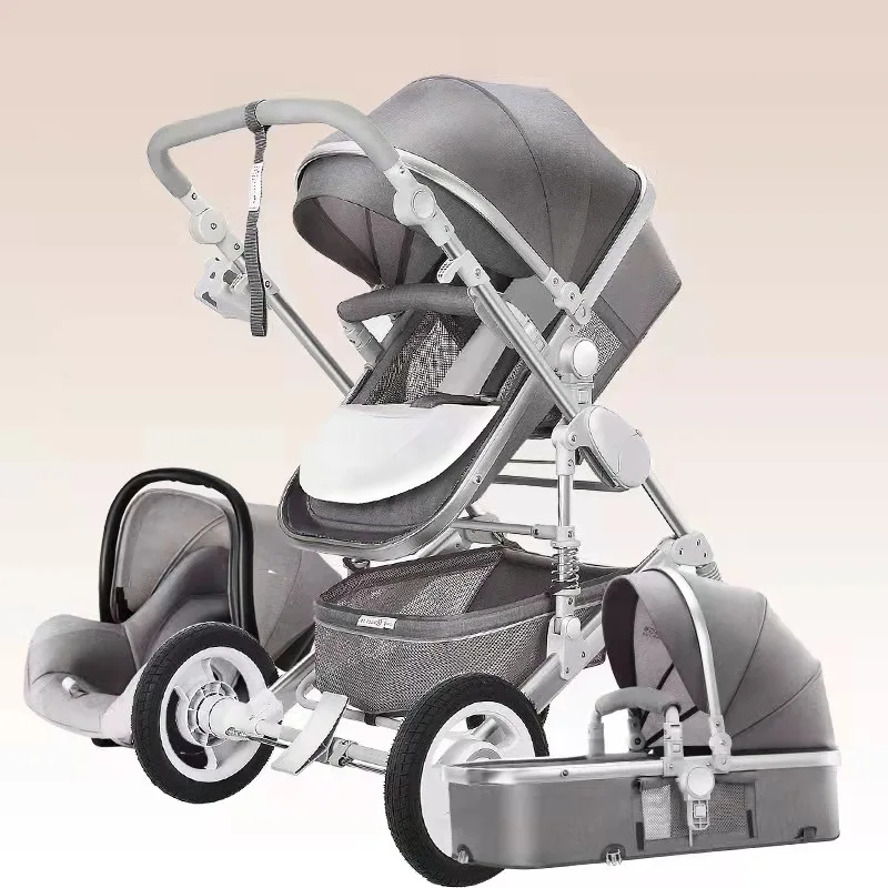 OEM ODM Заводская поставка детская коляска 3 в 1 новый тип двойная