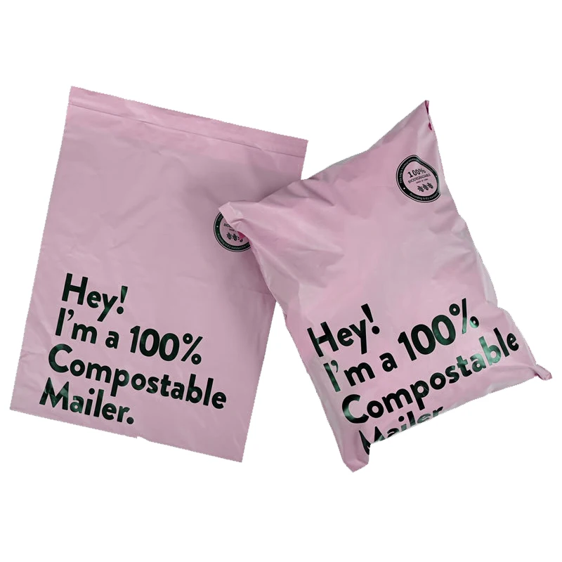 Изготовление на заказ Печать логотипа 100% биоразлагаемые polymailer пластиковые Bolsas de correo одежда почтовой пересылки Упаковка Почтовый мешок