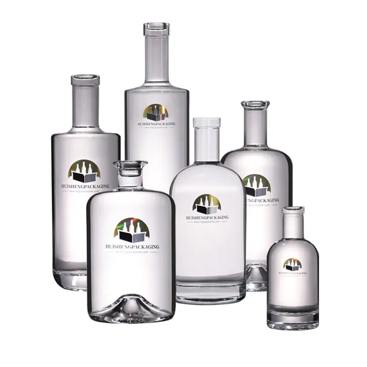 200 мл 375 500 700 750 прозрачные пустые дух водка Радиоуправляемый вертолет Gin Ром Текила виски стеклянная бутылка для ликера (с крышкой)