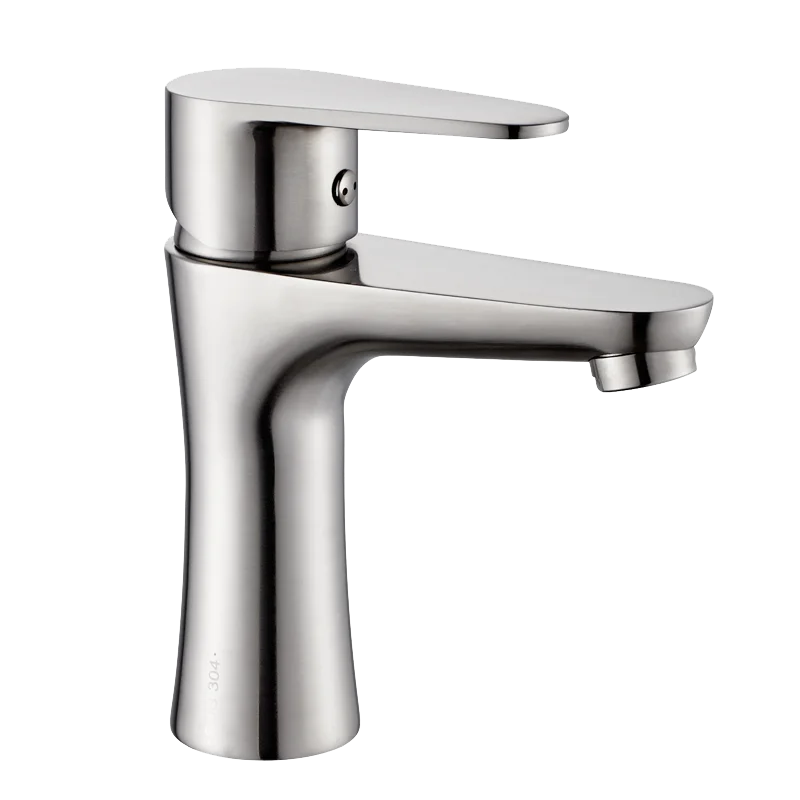 304 Stainless Steel  Lavatory Basin Mixer Faucets bathroom Taps And Mixers