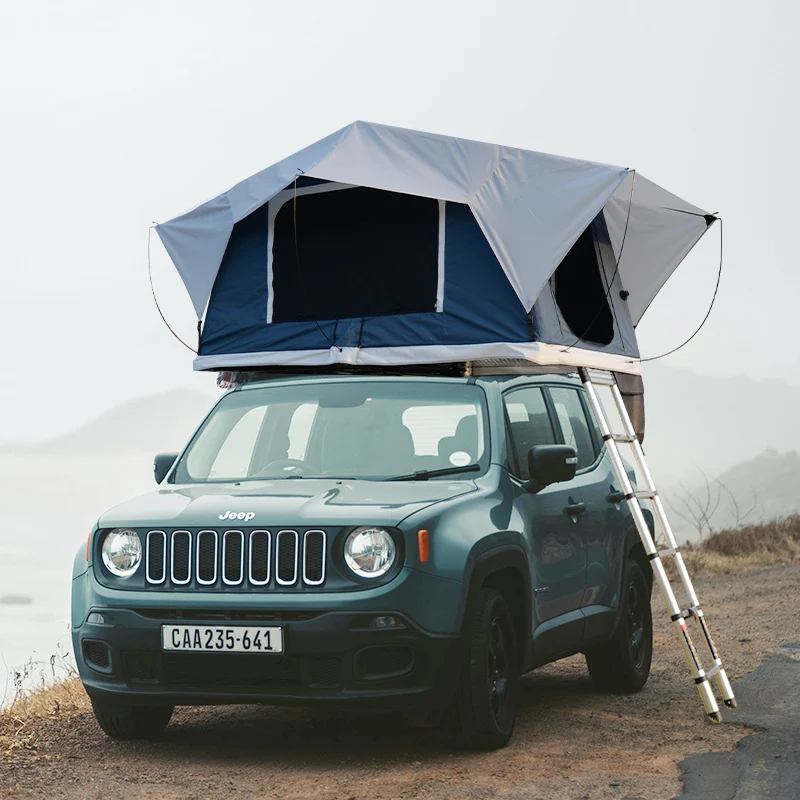 outdoor camping suv cars truck black inflatable air tube roof top blow up car tent
