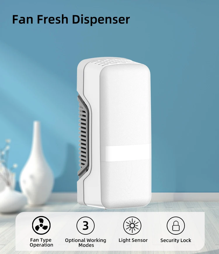 Manufacturer Bathroom Fan Type Perfume Dispenser Electric Fan Type Air Freshener Dispenser