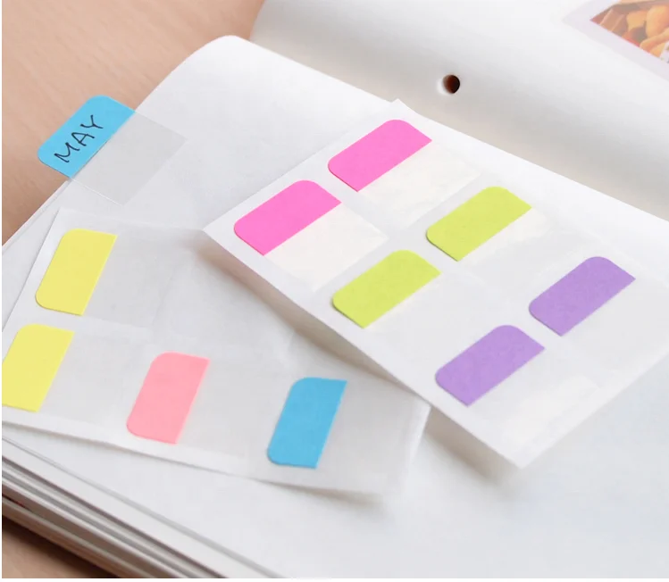 Transparent Index Sticky Bookmark Marker Memo Notes Sticker Custom Index Tabs Planner Tabs Reusable Sticky Notes