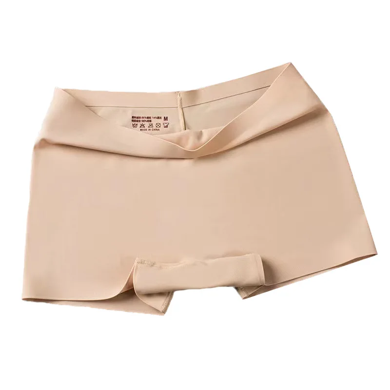 New style ice silk female underwear women boxer shorts cotton panties seamless underwear for women