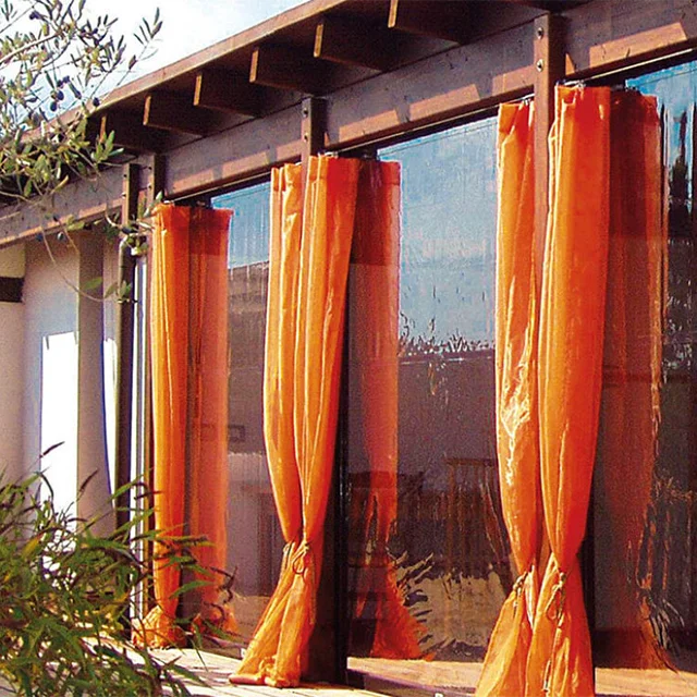 OUTDOOR Soft Glass Lamination Super Clear Sheet Tent Window Waterproof Vinyl Plastic PVC Material Film by roll