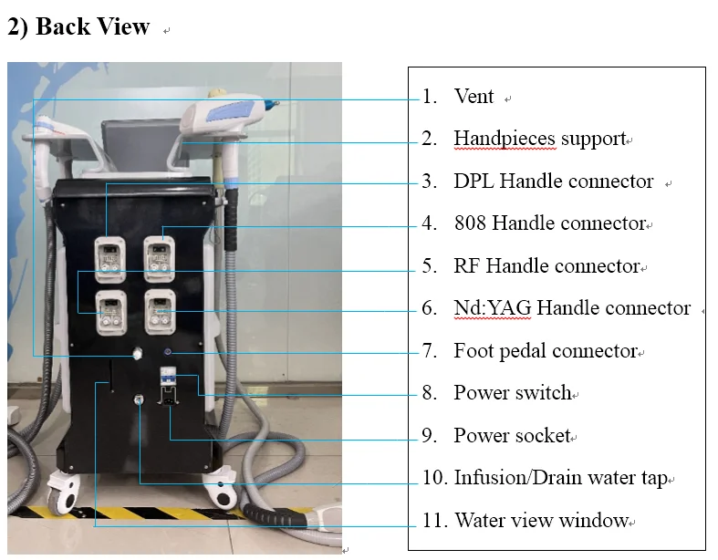 4H Laser multifunction beauty device Diode 808 + DPL + Rf + Nd Yag Lasertell factory direct design OEM&ODM laser equipment