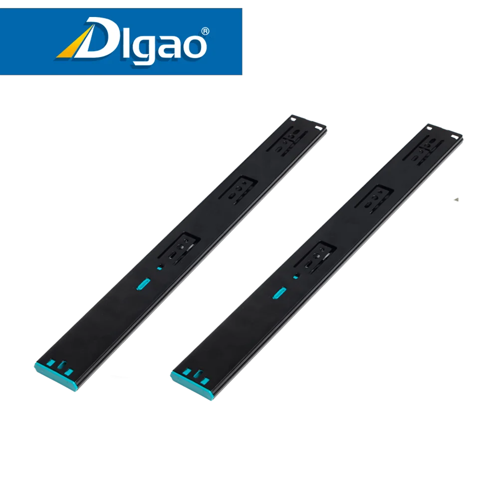 China adjustable undermount bottom mount soft close furniture desk drawer slides