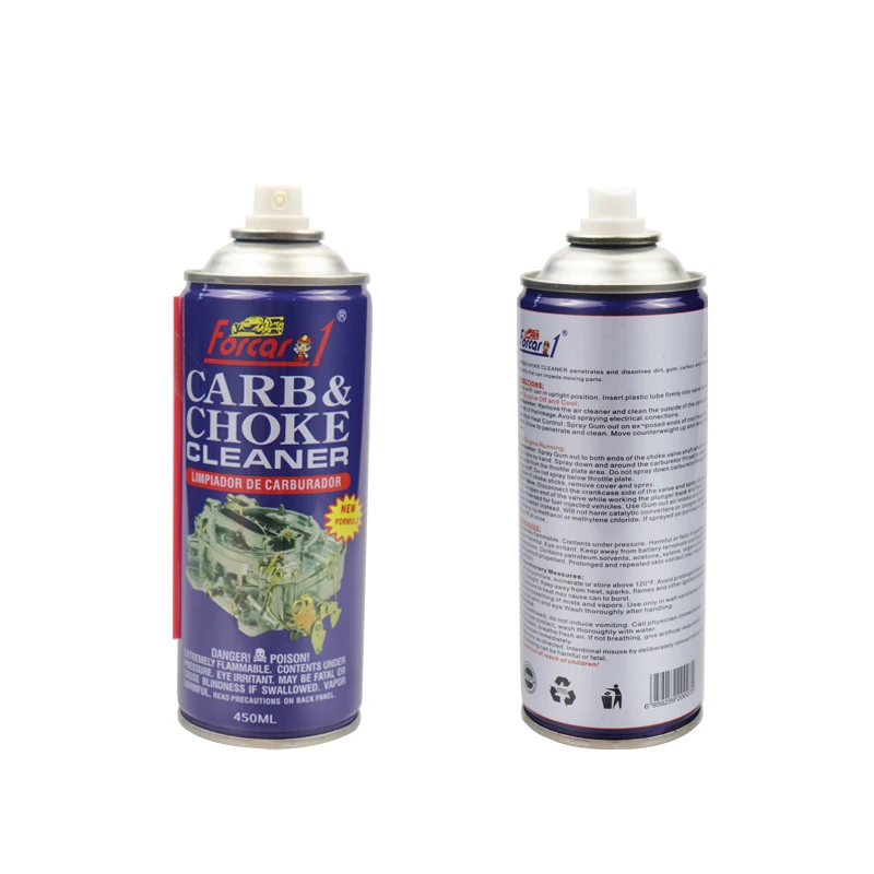 450ml FORCAR1 Oem Accepted Carb & Choke Cleaner Carburetor Cleaning Spray for Car Throttle Engine Cleaner