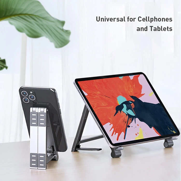 
Factory Wholesale Good Gift Aluminum Alloy Foldable Adjustable Mini Portable Laptop Stand for iPad Macbook Notebook 