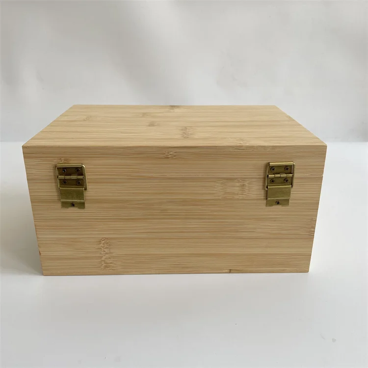 2022 New Arrival Factory Supplier Bamboo Storage Box Wholesale Custom Wood Crafts Wooden Boxes Wall Signs