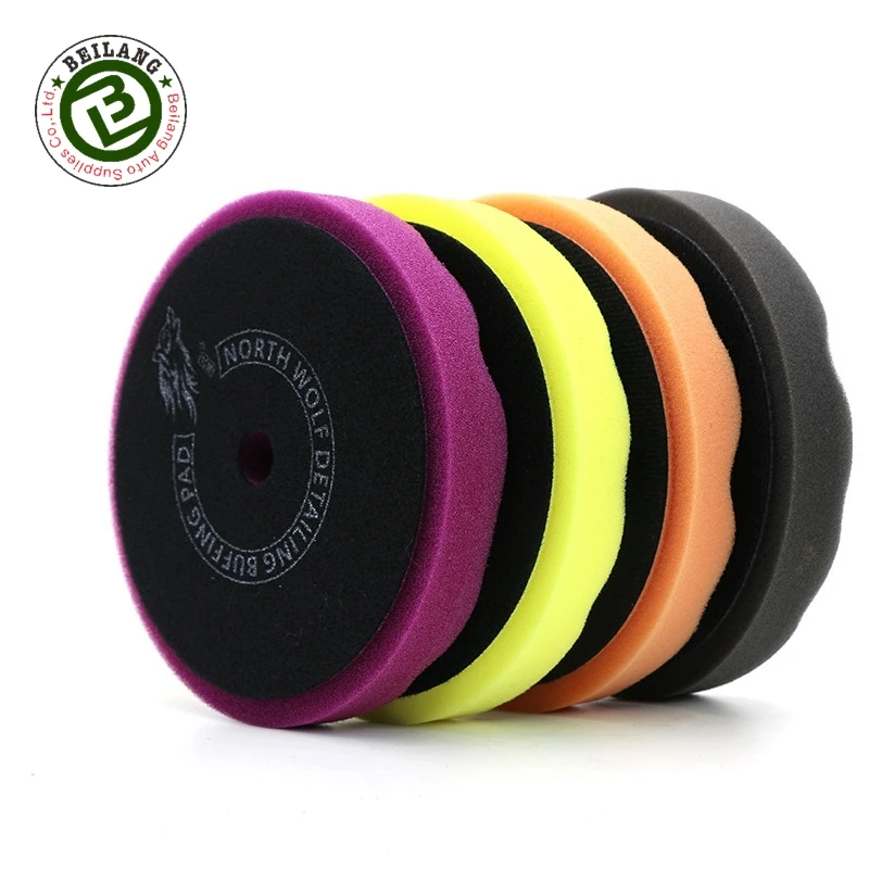 
Wholesale 5 inch Car Detailing Wave Pattern Pads Polishing Foam Buffing Pad for Dual Action Polisher 