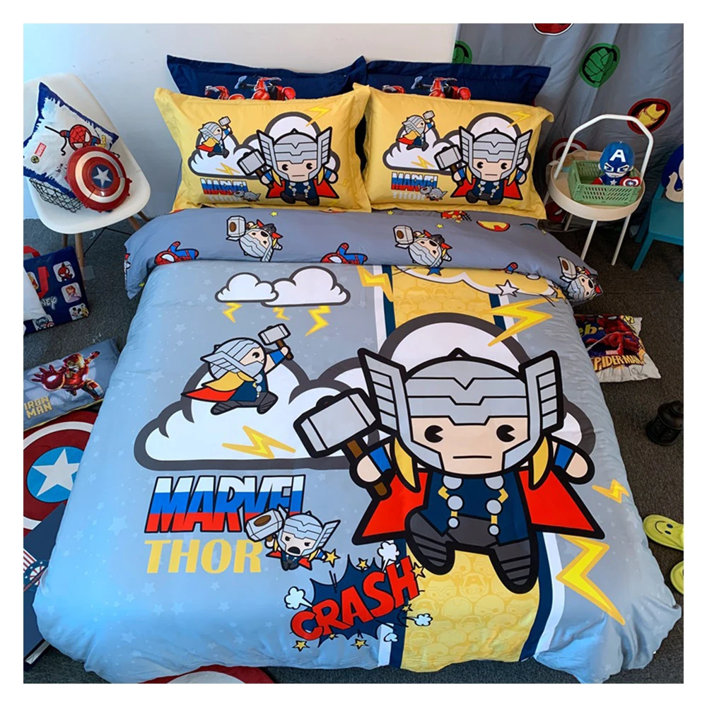 Fashion Design 3D Printed Cartoon Crib Kids Hotel Bedding Set Luxury Custom Bed Set