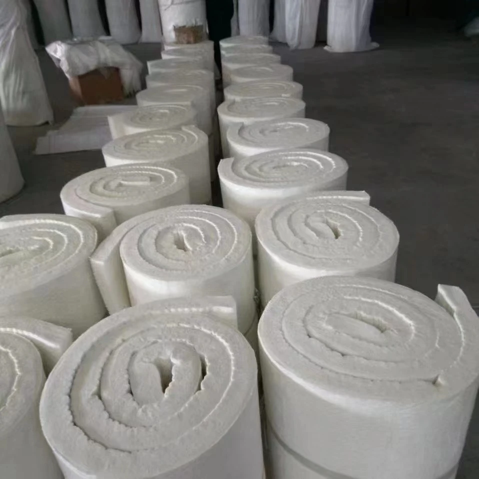 High quality china manufacture fireproof aluminum silicate insulation felt ceramic fiber insulation blanket
