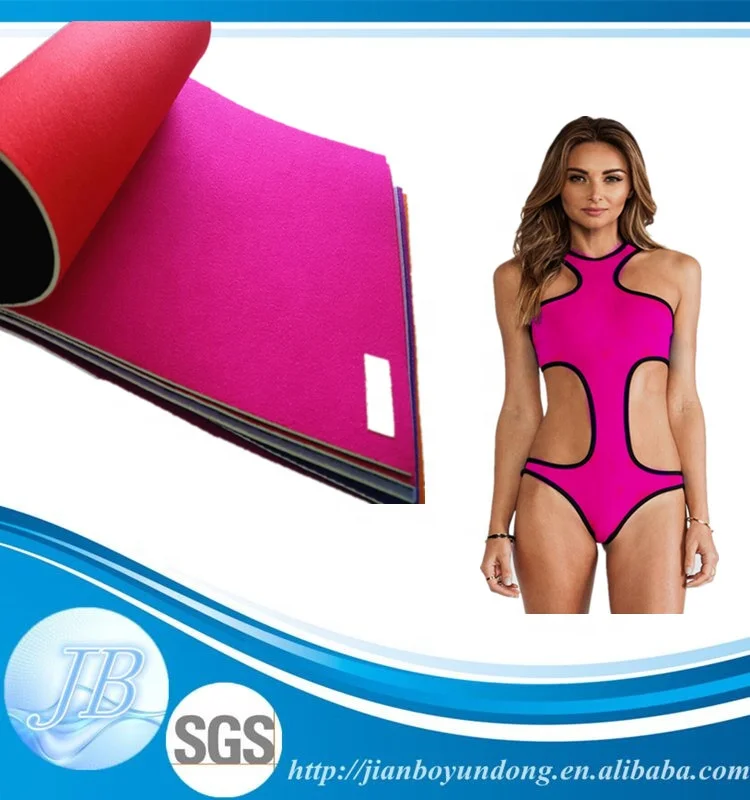 Factory Customized Breathable Waterproof Eco-friendly Coloful 1.5 MM Nylon Neoprene Fabric For Bikinis