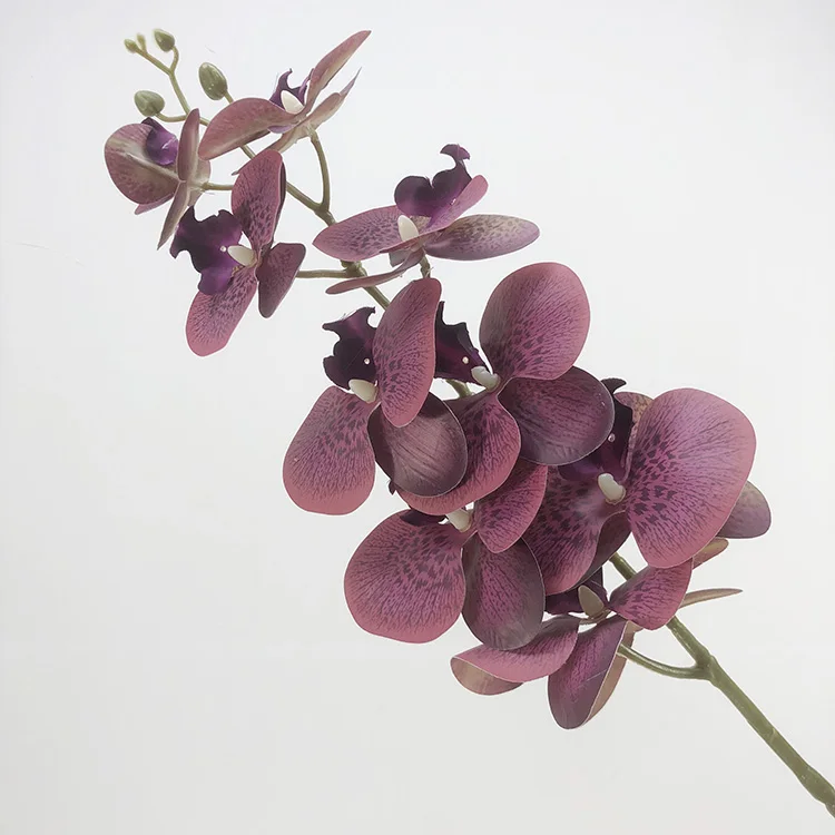 K-0331 Manufacturers Hot Selling 9 heads  feel moisturizing Phalaenopsis simulation orchid Artificial Butterfly Orchid