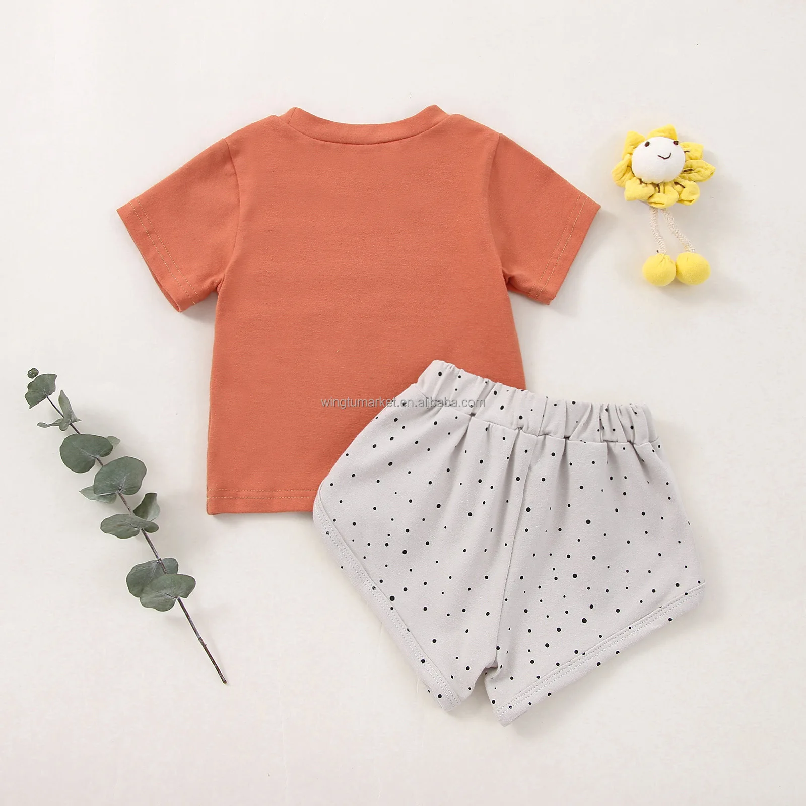 Custom Made or I Love Mama Best Friends Baby Boys Girls Toddler Kids Clothes Polka Dot Shorts Soft T-Shirts Letter Designer Shoes Summer Kids Girls Clothing Sets