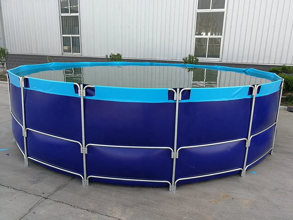 Round Pvc Collapsible Commercial Fishing Tanks,Foldable Fish Ponds Pvc Fish Farming Tanks Ras Fish Pvc Tanks
