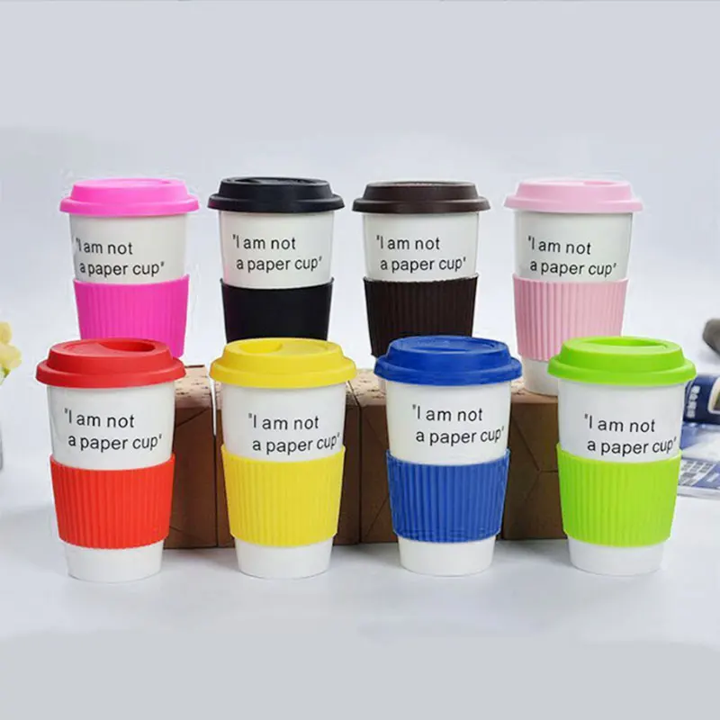 Wholesale Portable Non-Slip Insulation Stainless Steel Glass Water Bottle Silicone Cup Sleeves