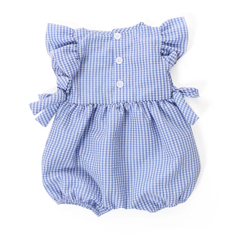 
Hot sale custom logo girl infant clothes newborn wholesale kids girl clothing summer baby romper 