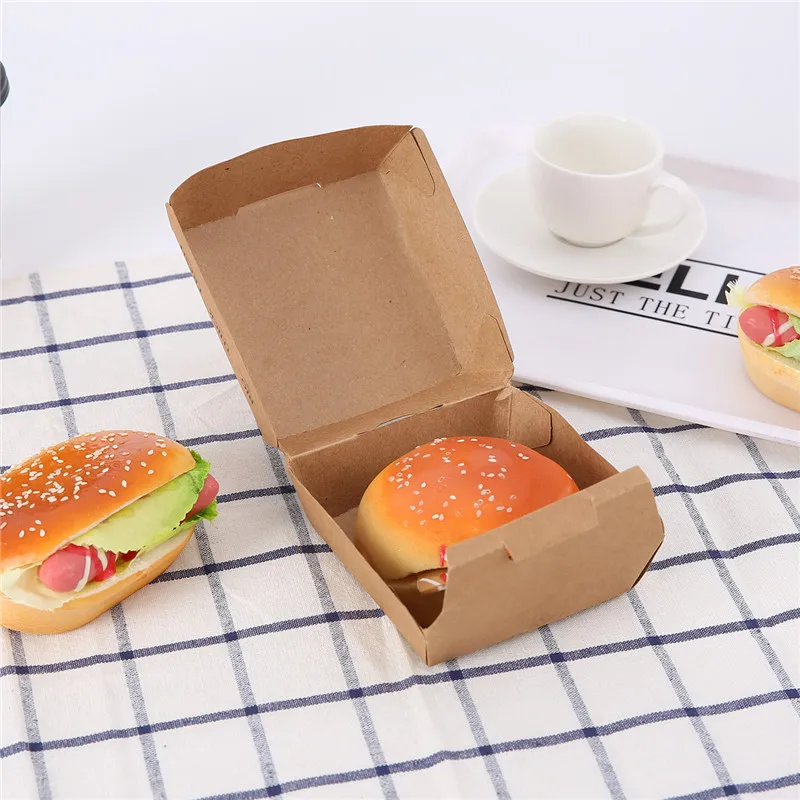 Personalized Burger Box Paper Burger Box Mcdonalds Sizes Burger Box Custom Printed Restaurant Take Out Fast Food Paper Packaging