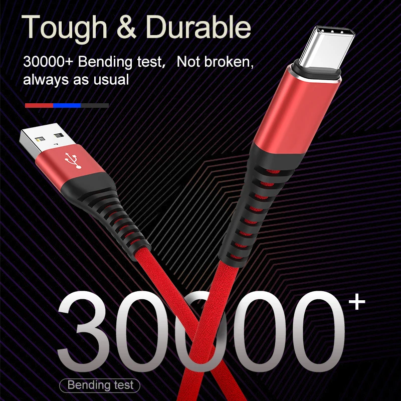 Тренд 2021 новинка дешевый Oem 3A USB-кабель для зарядки и передачи данных Тип