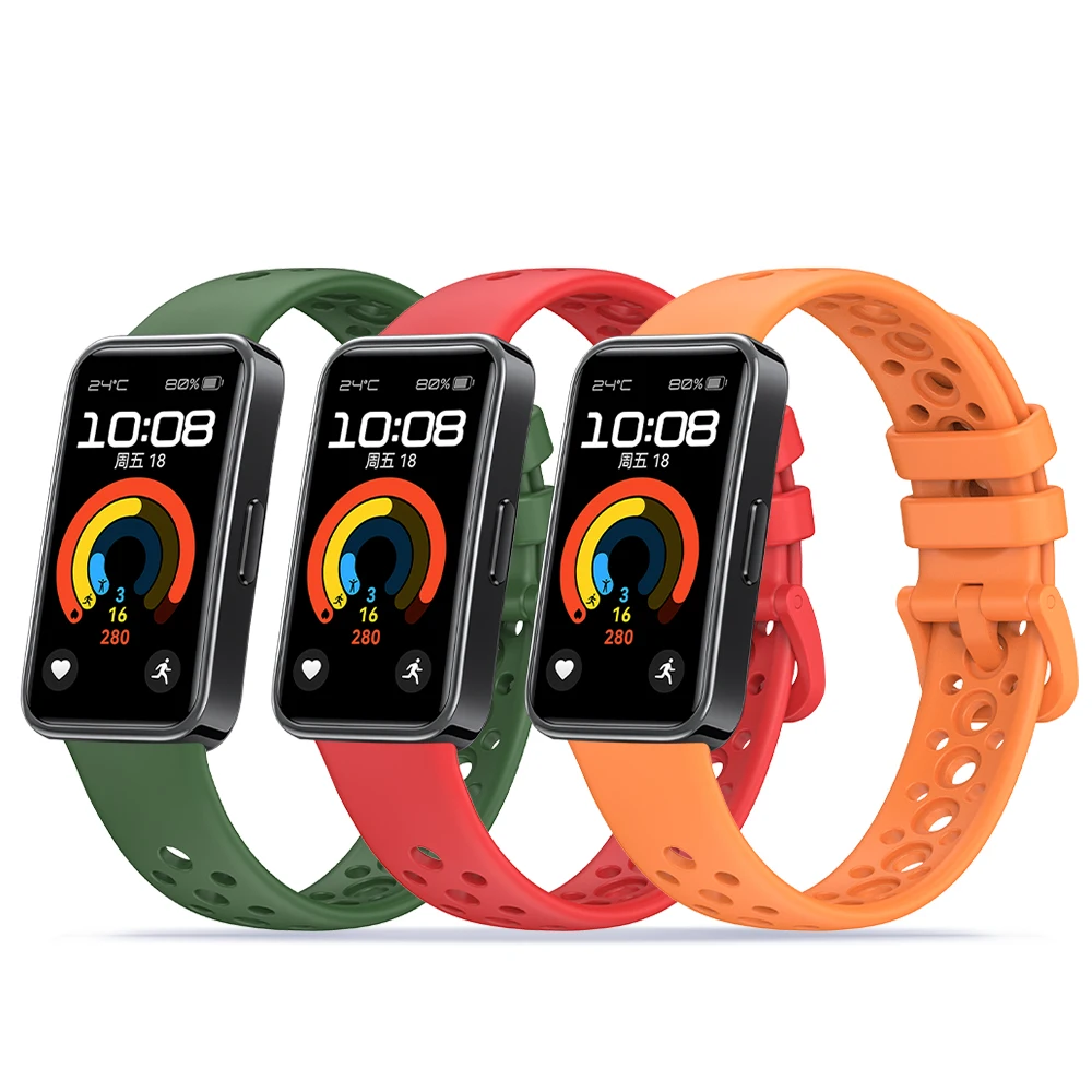 Wholesale High Quality Smartwatch Band For Huawei Band 9 Soft Silicone Rubber Sport Strap For Huawei Watch Band 9