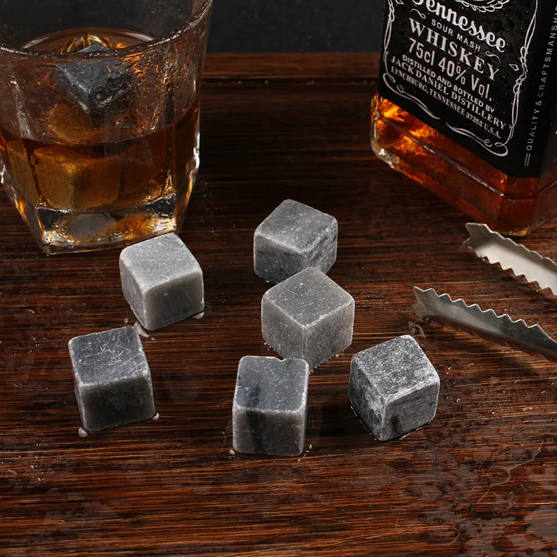 Factory Direct Sale natural kind of gemstone sipping stone cube for ice whiskey wine
