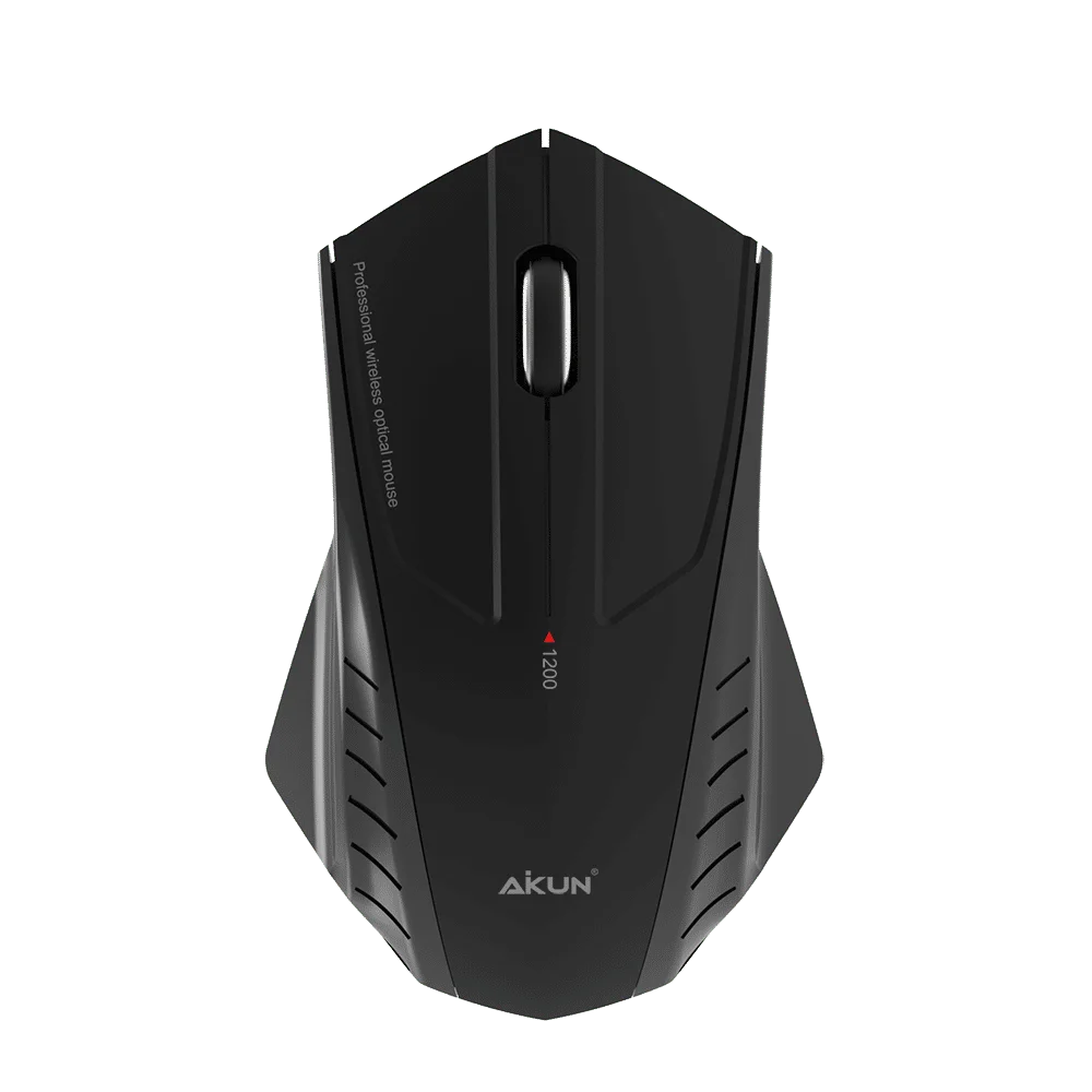 KM27 Full Black 800DPI USB Plug Mouse Wired Silent Mouse with 3 buttons