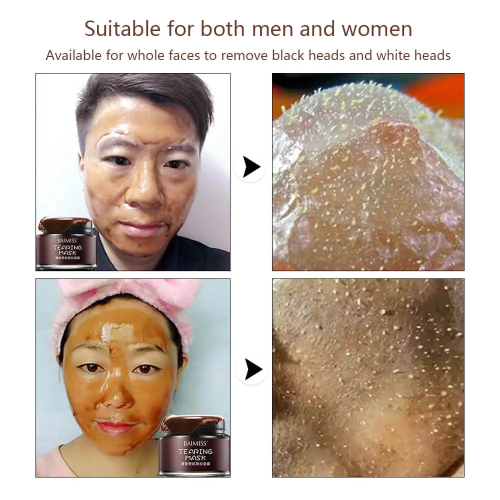 Facial Mask Private Label Cleansing Deeply Blackhead Remover Mask Peel Off Face Mask