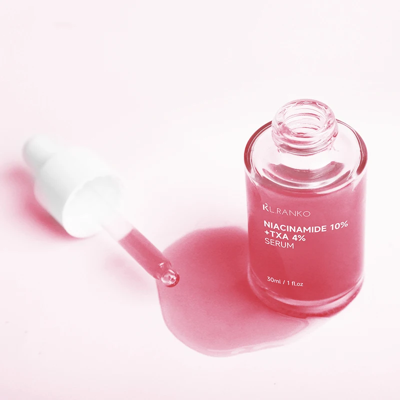 Custom Private Label 10% Niacinamide 4% Tranexamic Acid Serum Ceramide Hyaluronic Acid Vitamin B12 Korean Skincare Products