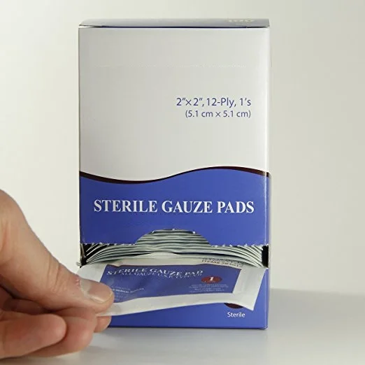 cotton sterile compress adhesive gauze pad swabs