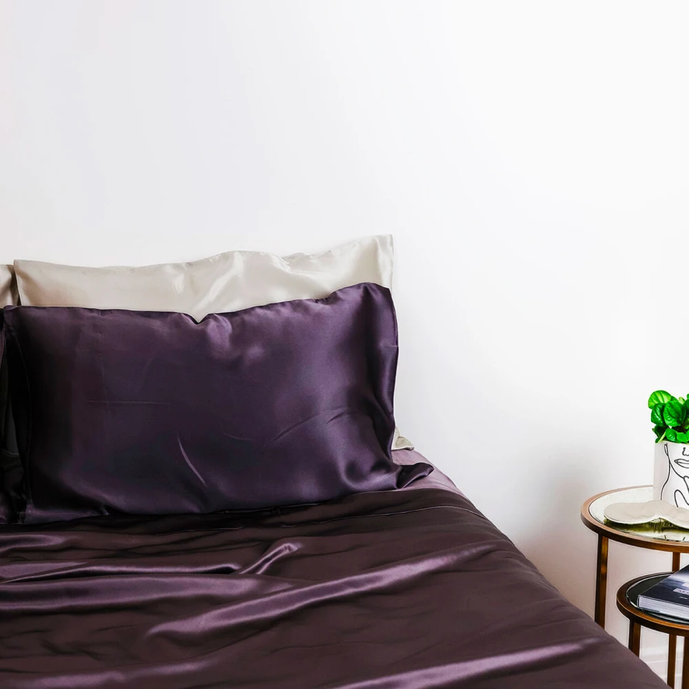 Luxury 100% Silk Bedding Pure Mulberry Silk Duvet Cover Set, Silk Sheets, Oeko-Tex Qualified