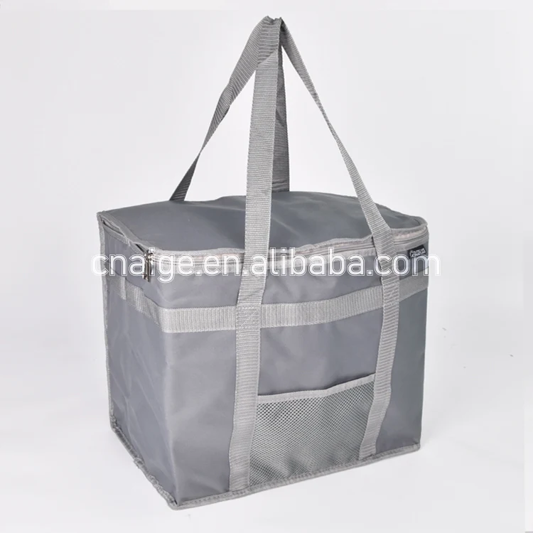 Extra Large Capacity Heavy Duty 600D Oxford Insulated Cooler Bag Custom Insulated Reusable Grocery Bag