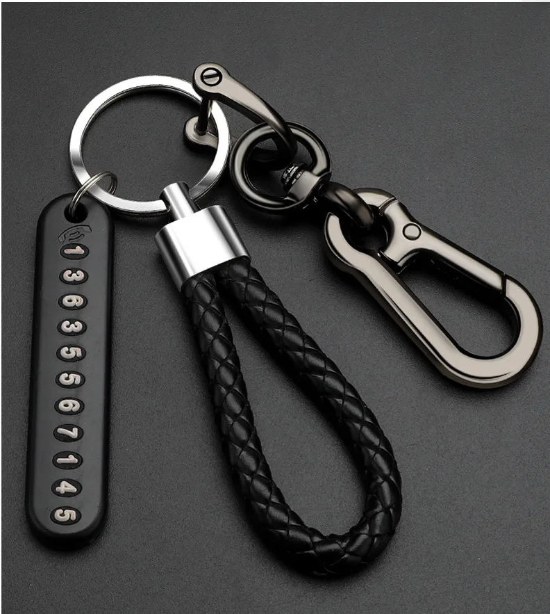 Time Slow Amazon Pendant Keychain Husband Gift High Car Key Ring Anti-Lost Braided Rope Pendant Keychain Holder Punk Accessories