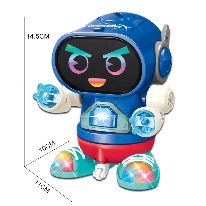 Kids battery operated dancing robot electric universal toy robots with light and sound