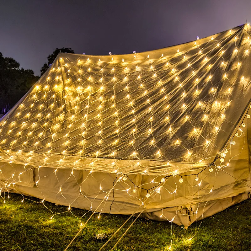 Customizable Ip67 Hot selling Garland Christmas xmas Wedding Party Holiday Led Net Mesh Fairy String Light