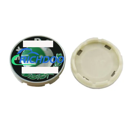 
56MM Black Green For Skoda Center Cap Center Cap Auto Wheel Cap Emblem 1PCS Tire trim cover 