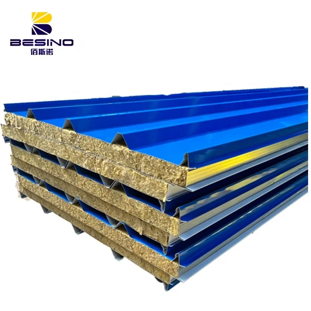 Rock wool panel sandwich