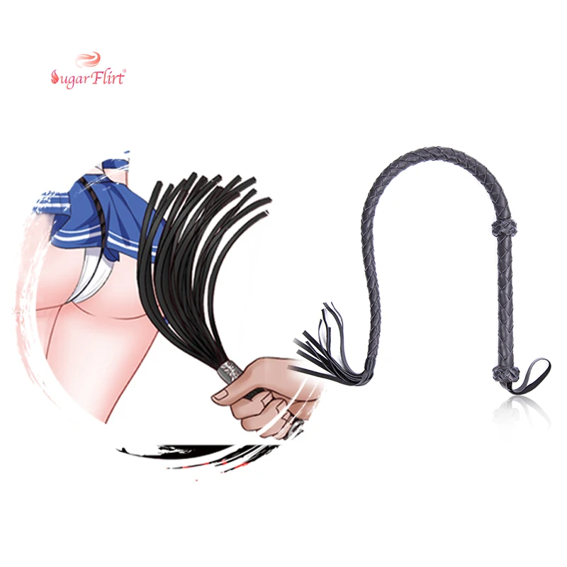 Hot Sale Flirting Slavery Games Adult Sex Toys Whips Leather Long Fetish Bondage Alternative Bdsm Whip