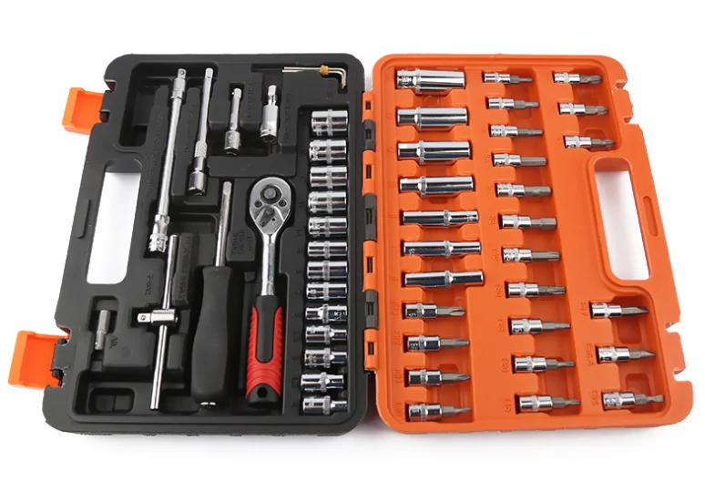 53pcs Socket Wrench Set Car Motorcycle Repair Tool Ratchet Torque Wrench Combo Tools Kit