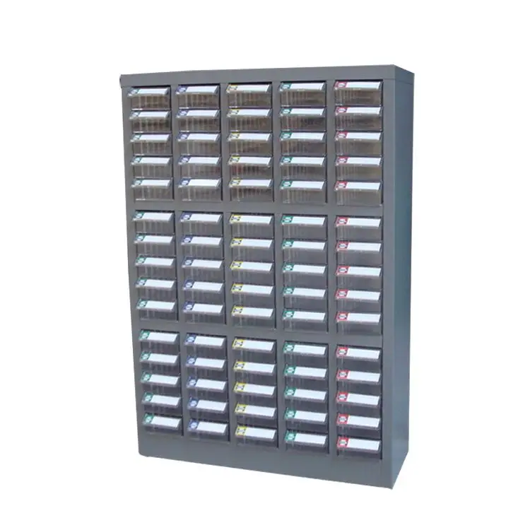 Plastic storage cabinet and drawer cabinet component parts cabinet
