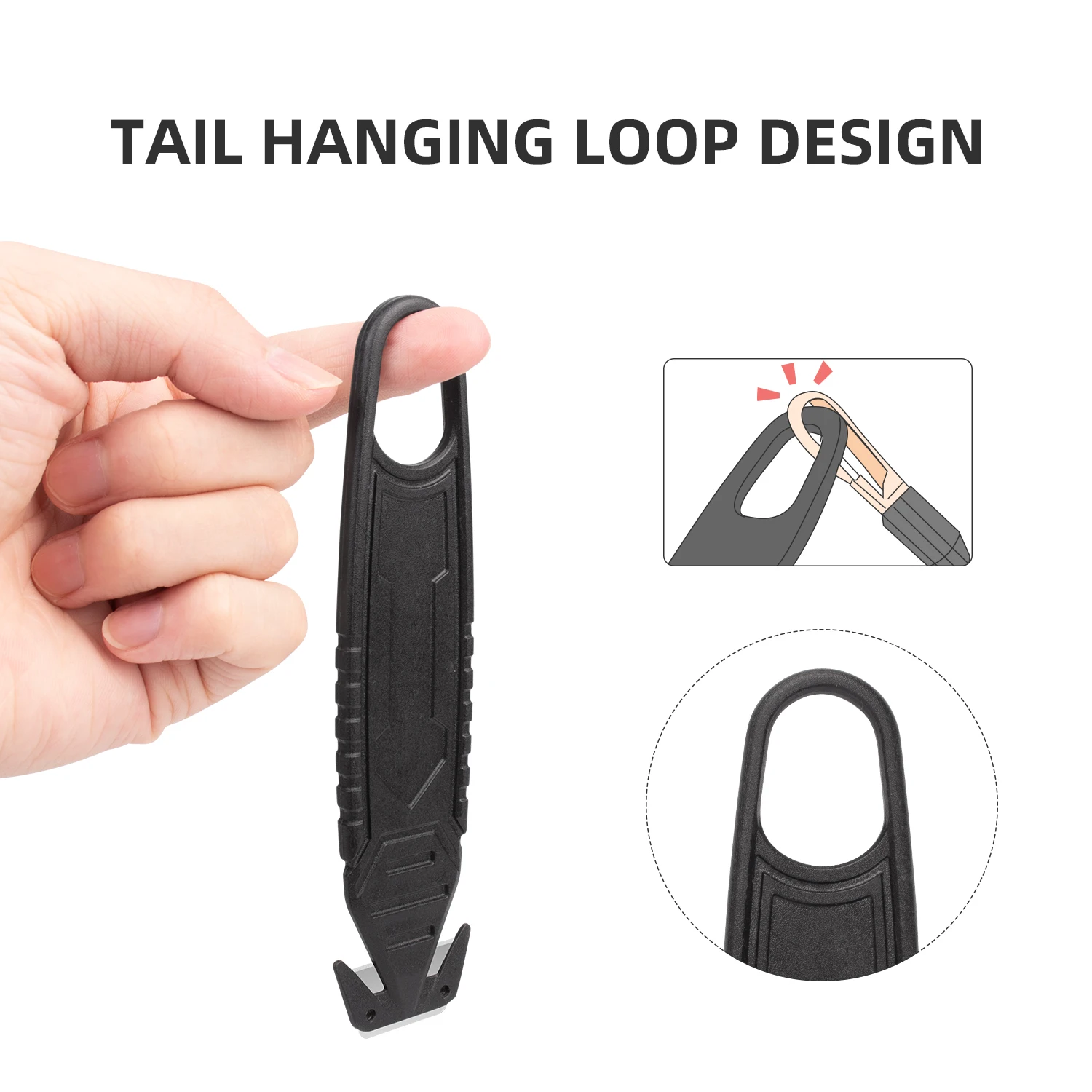 Safely Compact Cutter Plastic Box Carton Opener Cutter with Hidden Blade