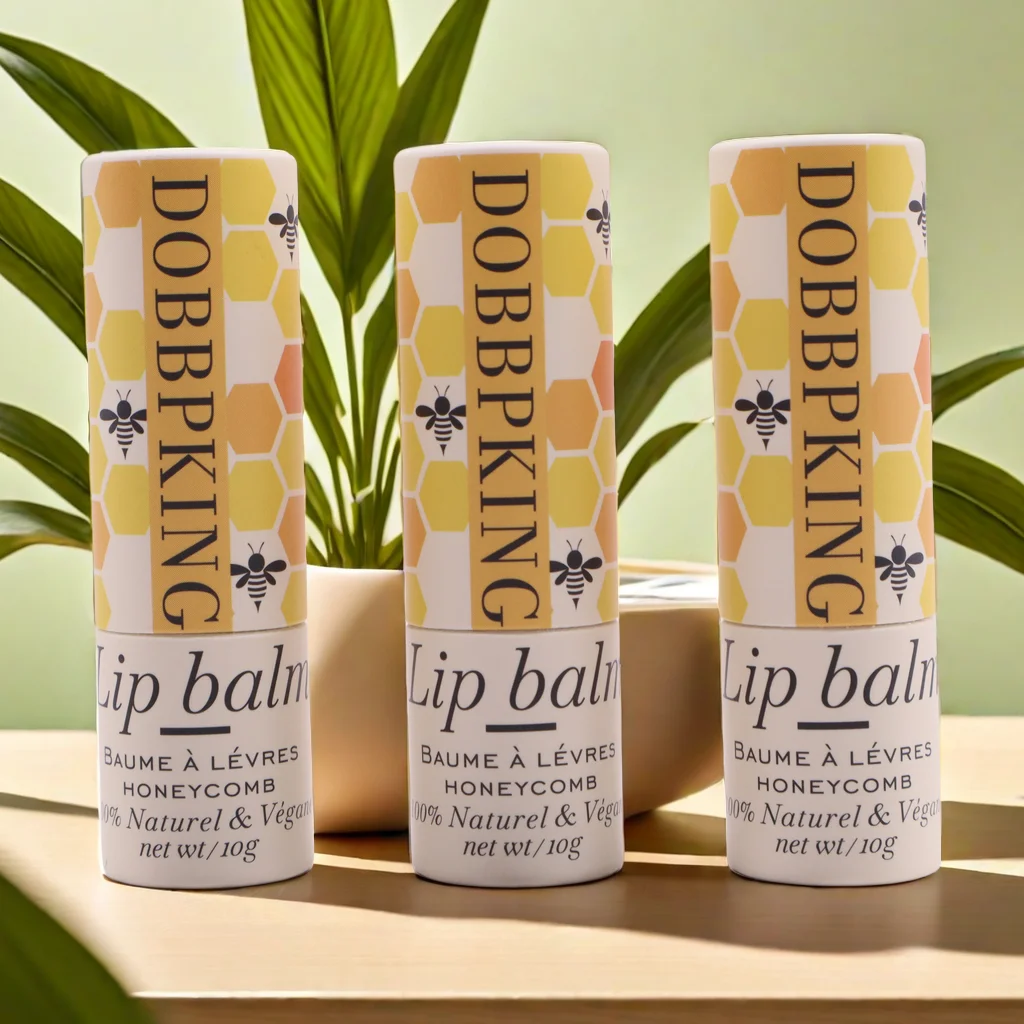 100% biodegradable kraft paperboard oil-proof lined cylinder box craft paper lip balm cardboard tube cosmetic paper jar
