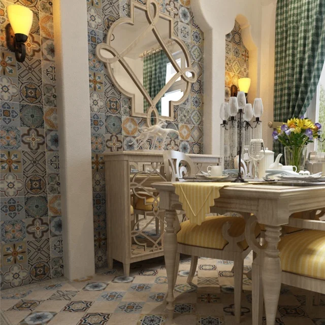 Porcelain Moroccan Floor Tiles Mosaic