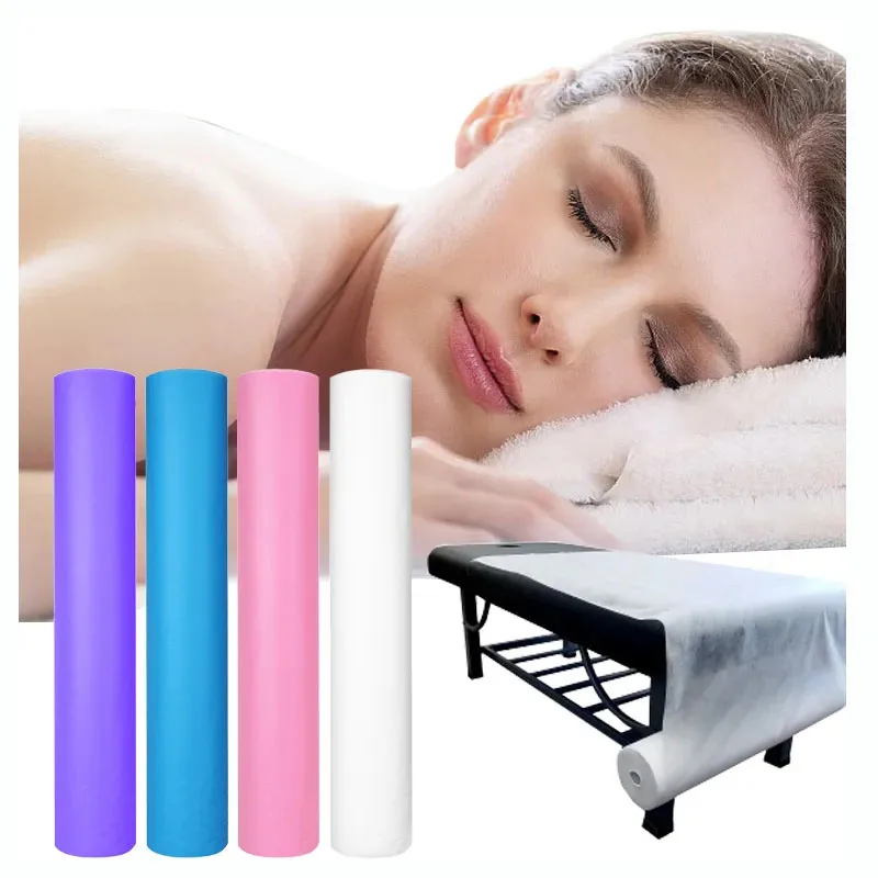 Custom Disposable Non Woven Breathable SPA Bed Cover Disposable Bed Sheets For Massage Table